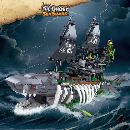 Ghost Sea Shark Building Block Set (1155pcs)