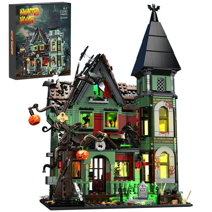 Nightmare House Building Block Set With Lights (1196pcs)
